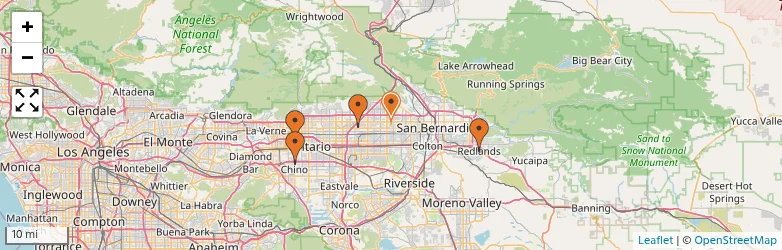 Related schools map