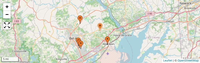 Related schools map