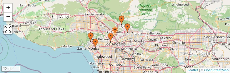 Related schools map