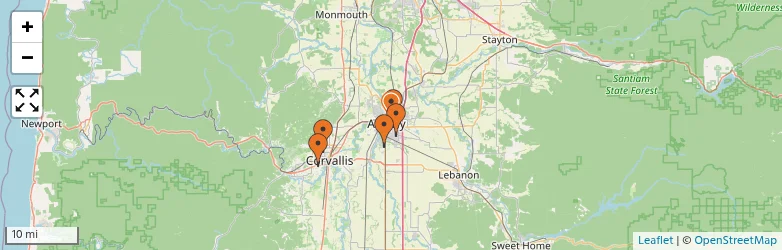 Related schools map