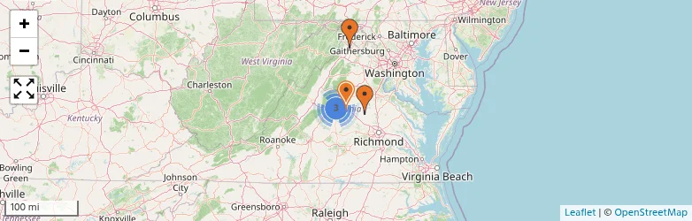 Related schools map