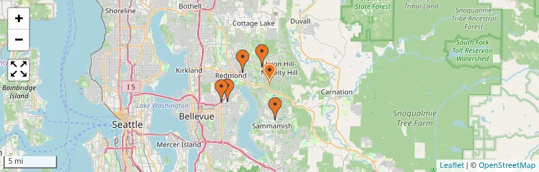 Related schools map