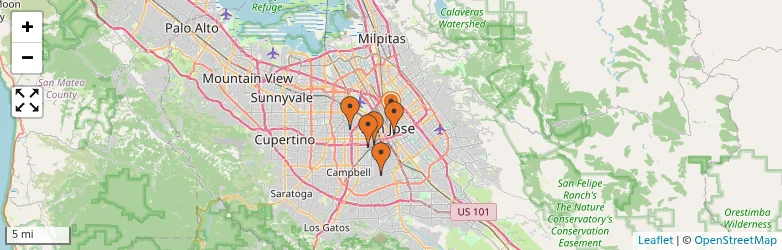 Related schools map