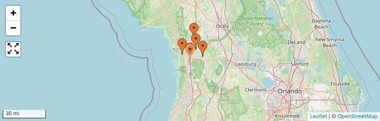 Related schools map