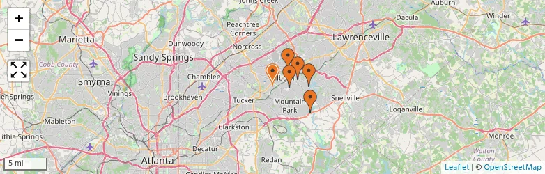 Related schools map