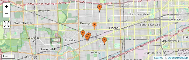 Related schools map