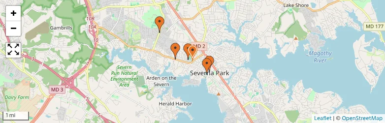 Related schools map