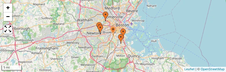 Related schools map