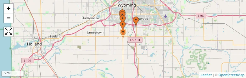 Related schools map