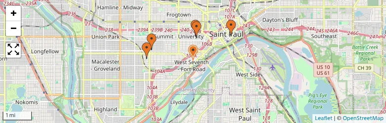 Related schools map