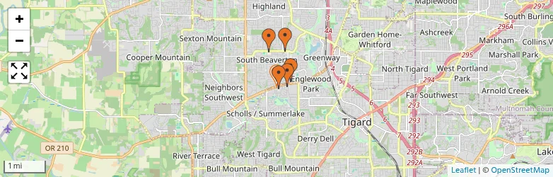 Related schools map