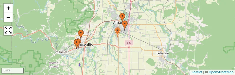 Related schools map