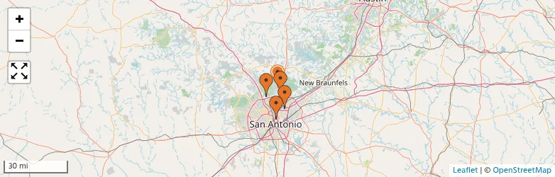 Related schools map
