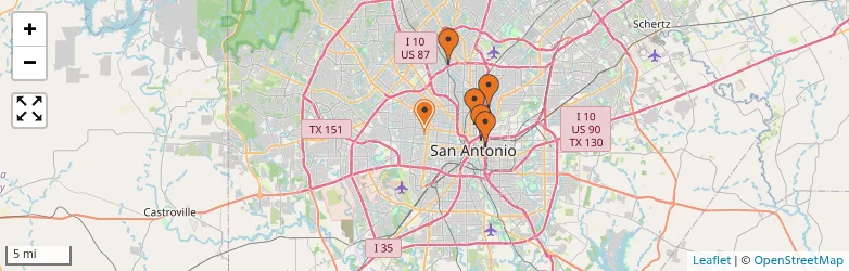 Related schools map