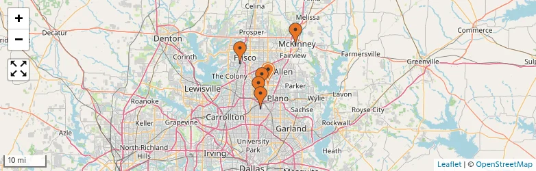 Related schools map