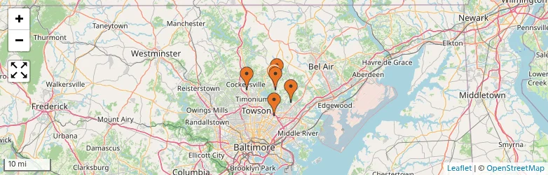 Related schools map