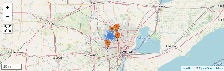 Related schools map