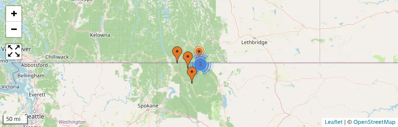 Related schools map