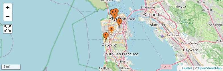 Related schools map