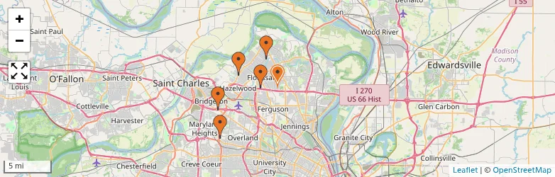 Related schools map