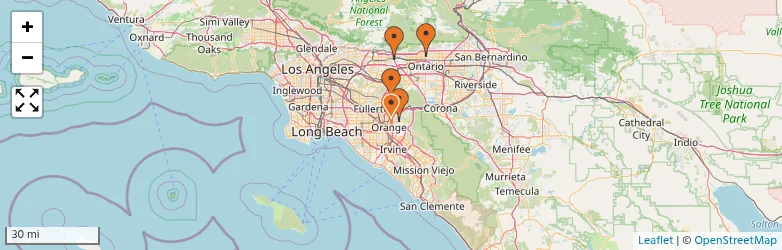 Related schools map