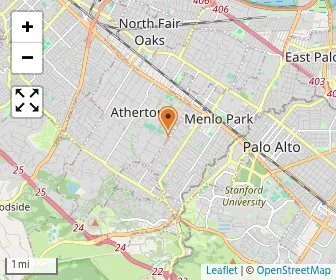 Map of Sacred Heart Schools Atherton