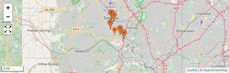 Related schools map