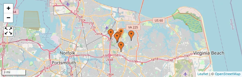 Related schools map