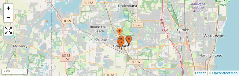Related schools map