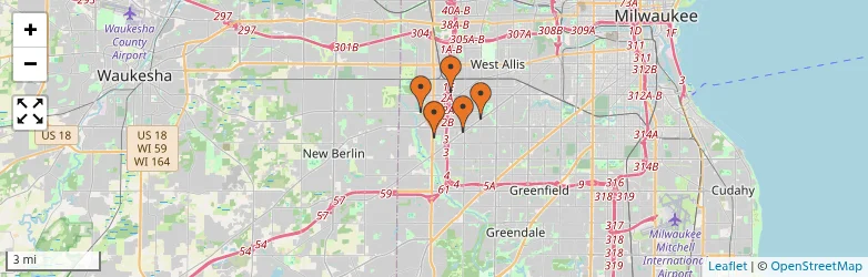 Related schools map
