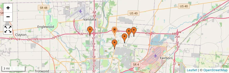 Related schools map