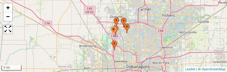 Related schools map