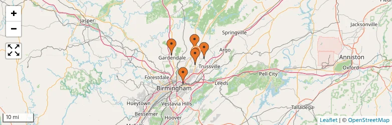 Related schools map