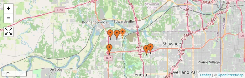 Related schools map
