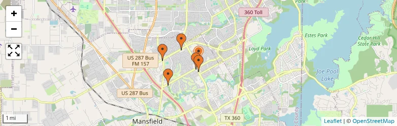 Related schools map