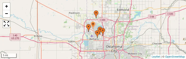 Related schools map