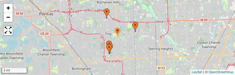 Related schools map