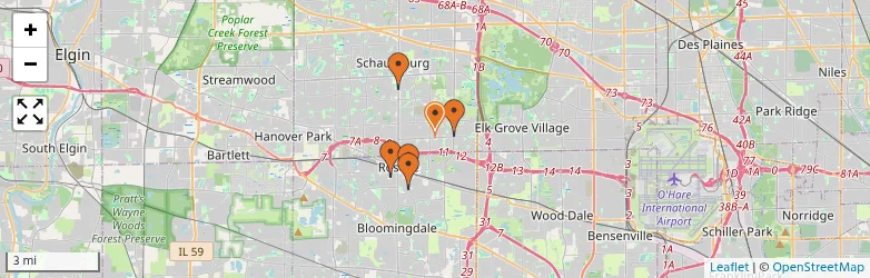 Related schools map