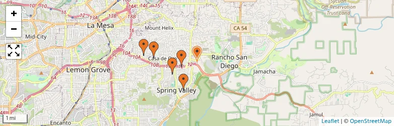 Related schools map