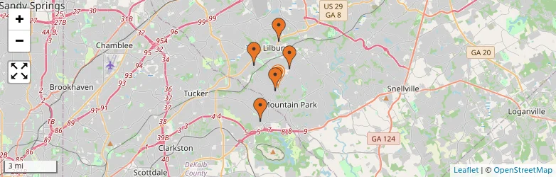 Related schools map
