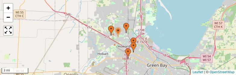 Related schools map
