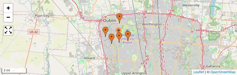 Related schools map