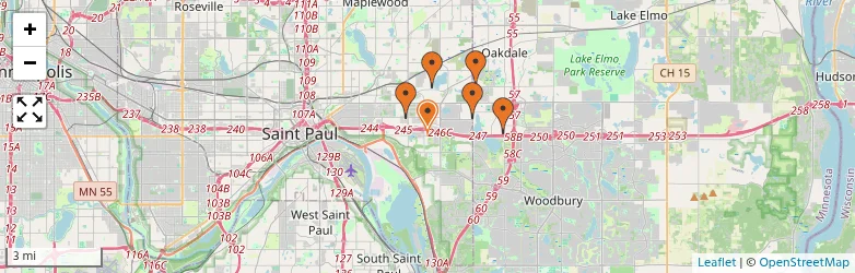 Related schools map