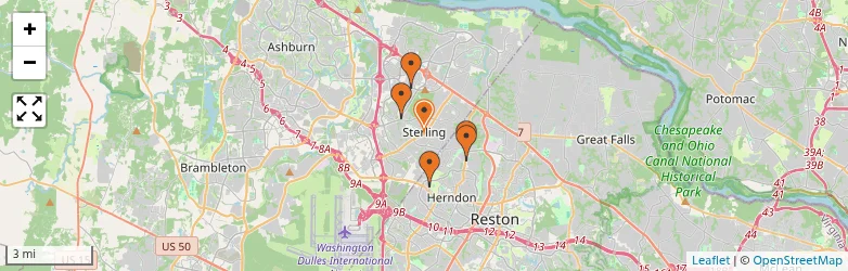 Related schools map