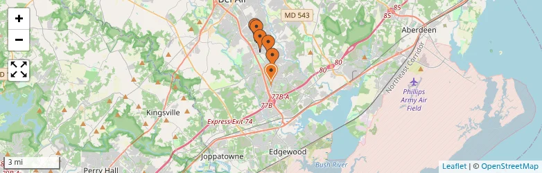 Related schools map