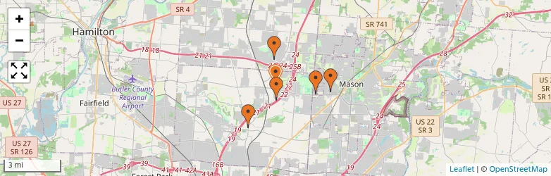 Related schools map