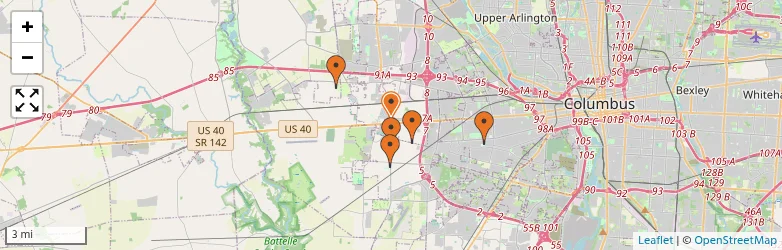 Related schools map