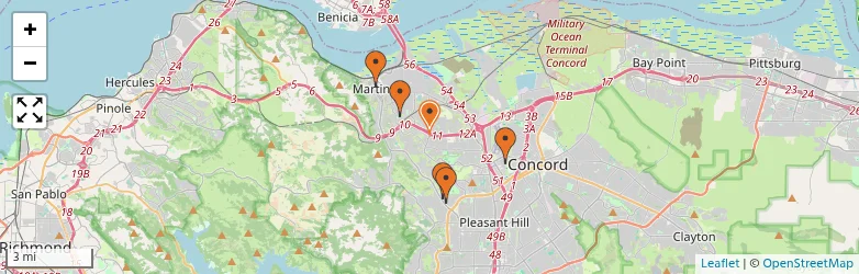 Related schools map