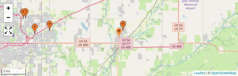 Related schools map