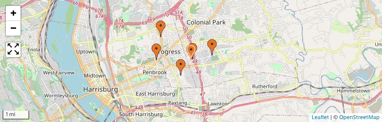 Related schools map